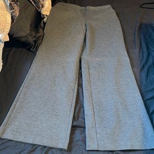 Gray wide leg slacks